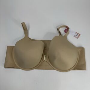CACIQUE NWT  Totally Smooth Full Coverage Front-Close Bra Size 48D MSRP $64